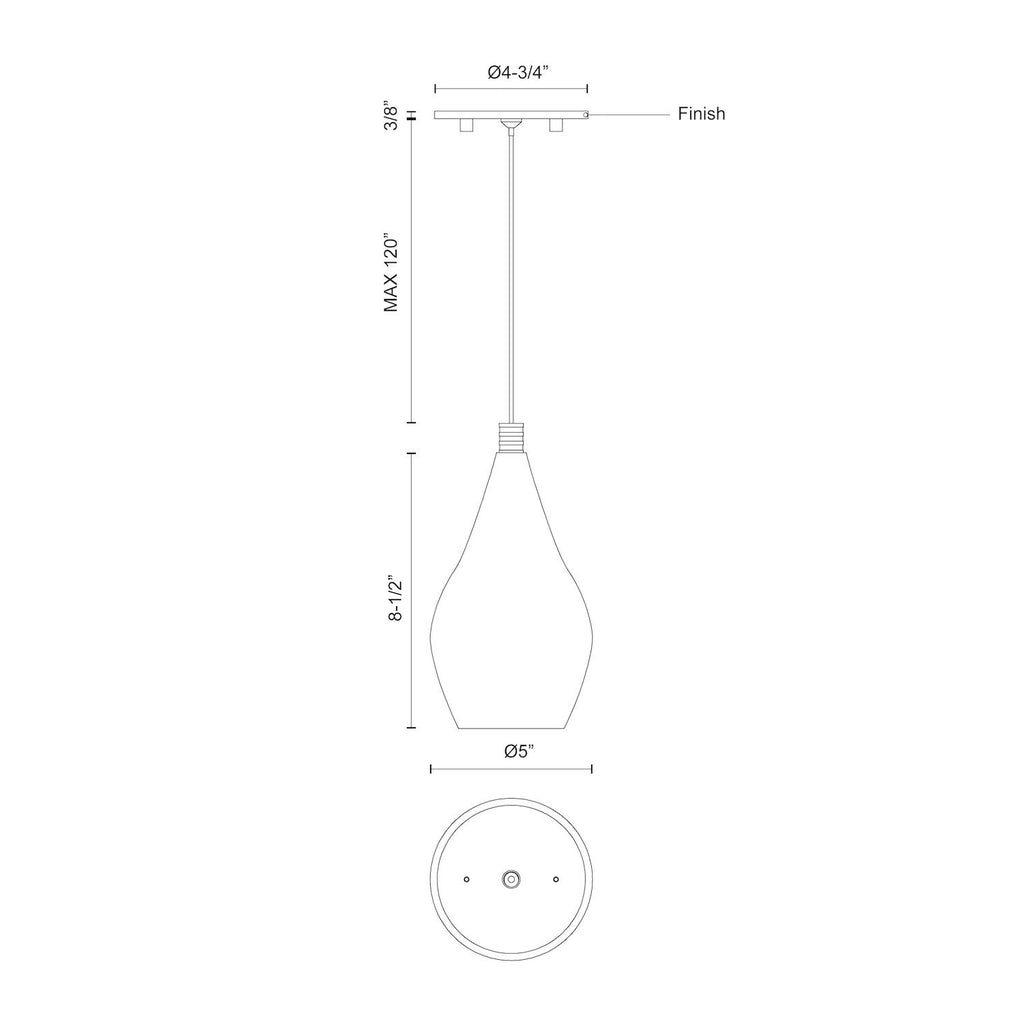 Victoria Pear Shaped Pendant - Light House Co.