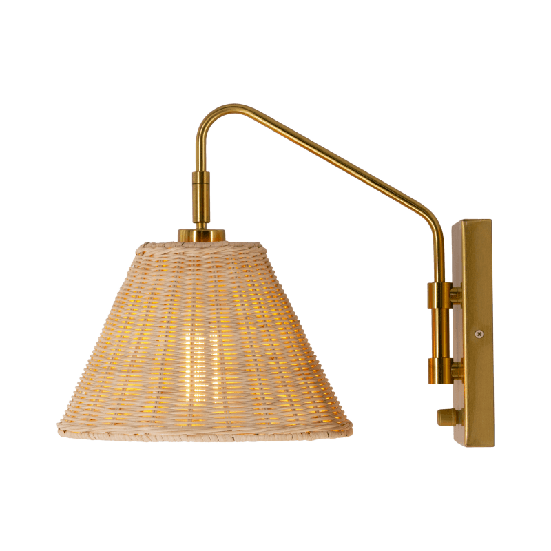 Cerro Rattan Wall Sconce Light House Co
