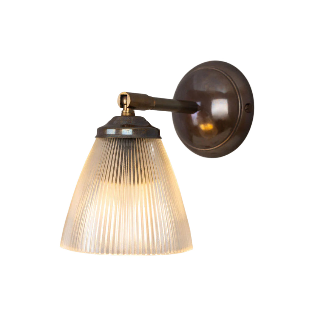 Gadar Vintage Prismatic Glass Wall Light with Swivel - Light House Co.