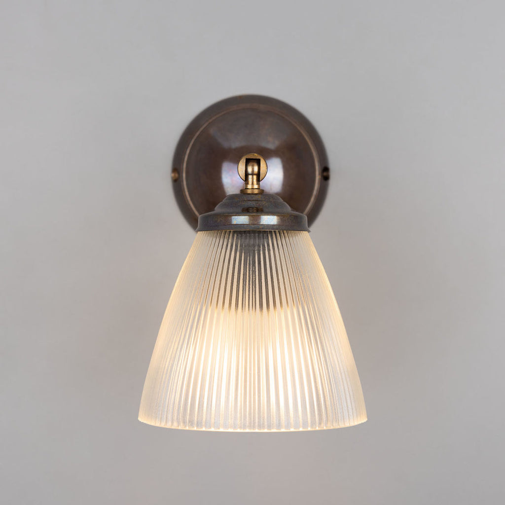 Gadar Vintage Prismatic Glass Wall Light with Swivel - Light House Co.