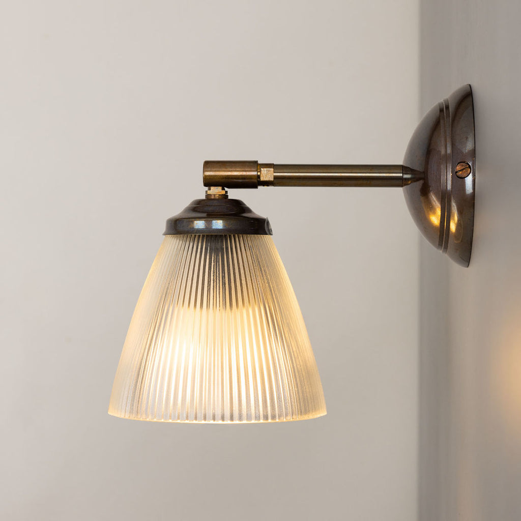 Gadar Vintage Prismatic Glass Wall Light with Swivel - Light House Co.